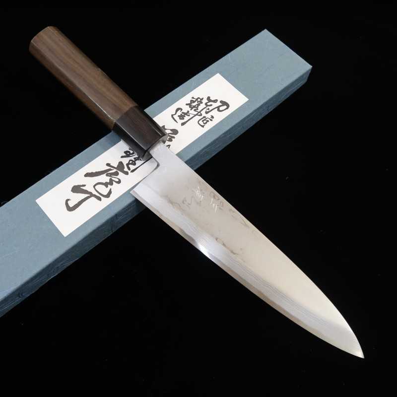 Miura MIURA Yasugi Shirogami nº2 Damasco Mi-oroshi Deba (210/240 mm)