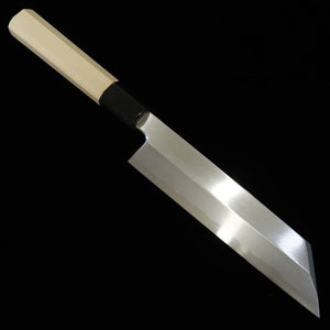 三浦 MIURA ムキモノ包丁 青紙二号 朴水牛八角柄  (180mm)