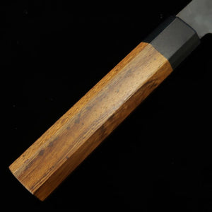 HIDARI YORIMITSU nakiri, acero Aogami nº 1, acabado negro, mango de tetsutoki (180 mm)