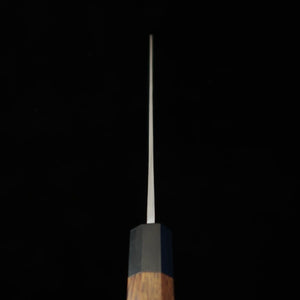 HIDARI YORIMITSU nakiri, acero Aogami nº 1, acabado negro, mango de tetsutoki (180 mm)