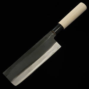 左頼光 HIDARI YORIMITSU 菜切 SK材 黒打ち 朴柄 （170mm）