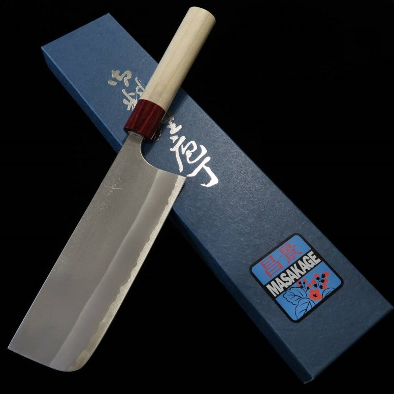 Masakage MASAKAGE Yuki Nakiri, Shirogami #2, acabamento nashi-ji (165 mm)