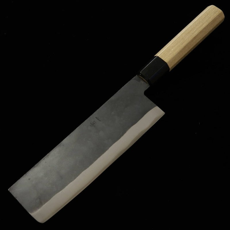 三浦 MIURA 菜切 青紙一号 ステンクラッド 黒打ち (165mm)