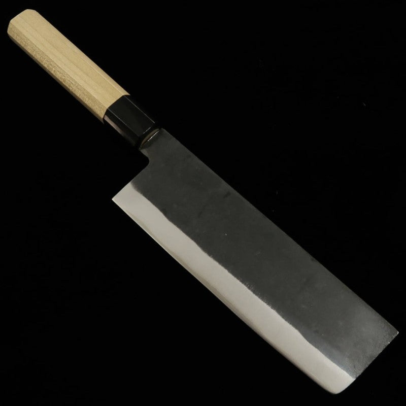 三浦 MIURA 菜切 青紙一号 ステンクラッド 黒打ち (165mm)