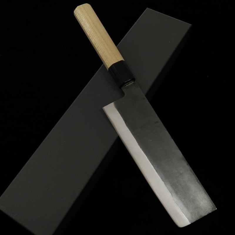 三浦 MIURA 菜切 青紙一号 ステンクラッド 黒打ち (165mm)
