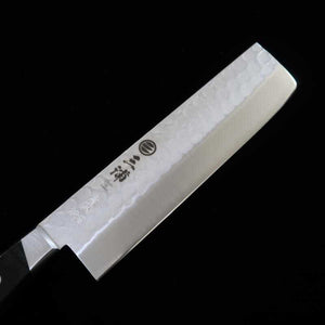 Nakiri MIURA Aogami nº 2 cabo em madeira preta (165mm)