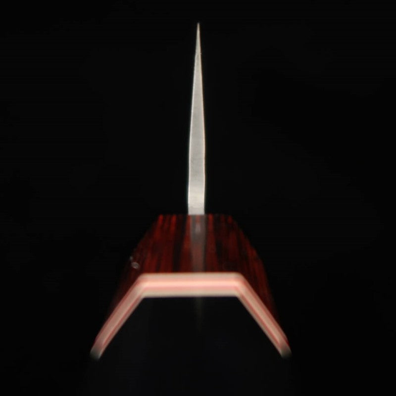 Miura martilleado rojo VG10 Damasco nakiri mango octogonal laminado (180 mm)
