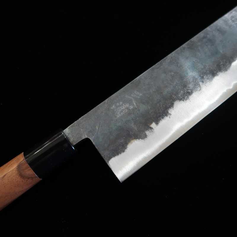 Nakiri Miura Shirogami No. 2 Kurouchi com cabo de nogueira (170mm)