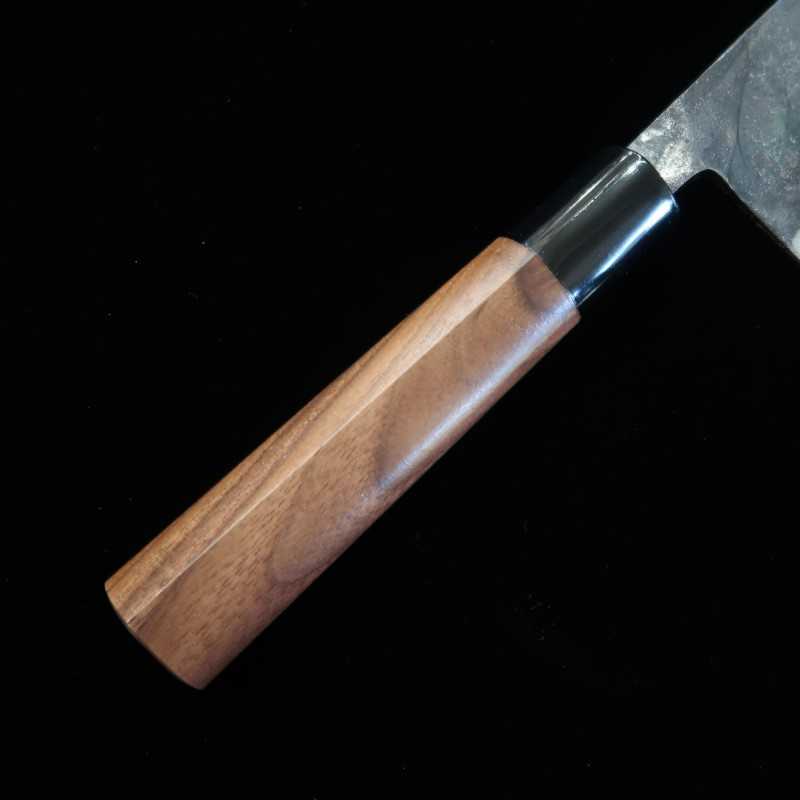 Nakiri Miura Shirogami No. 2 Kurouchi com cabo de nogueira (170mm)