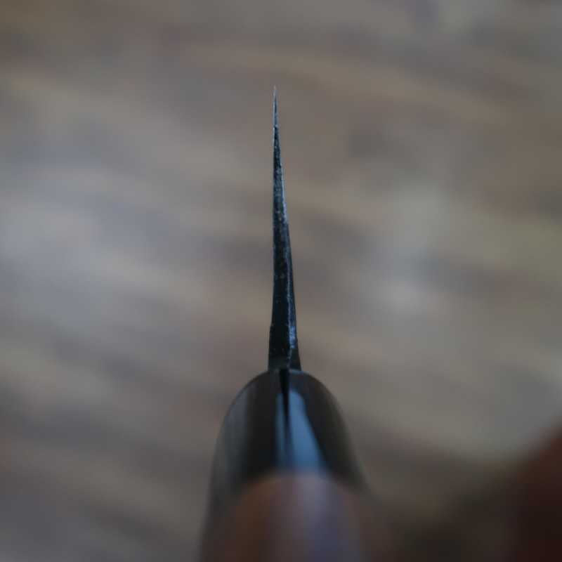 Nakiri Miura Shirogami No. 2 Kurouchi com cabo de nogueira (170mm)