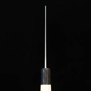 Sakai Kikumori SAKAI KIKUMORI Kikugetsu Uzu Nakiri Acier bleu n°1 Damas Manche octogonal en magnolia (180mm)
