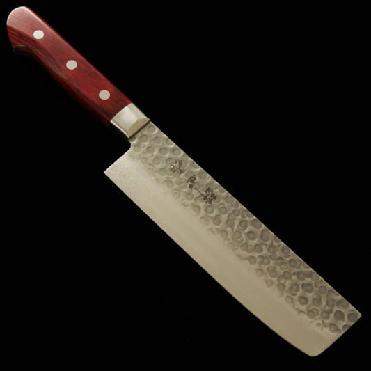 Nakiri SUISIN VG-10 Damascus Wine Handle (165mm)
