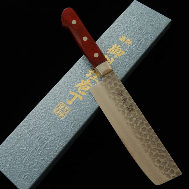 酔心 SUISIN VG-10 ダマスカス ワインハンドル 菜切 (165mm)
