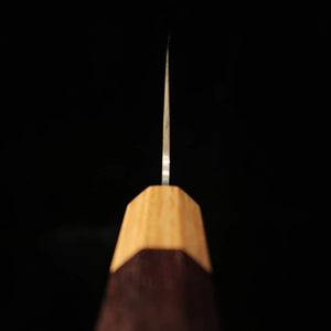 Takeshi Saji Nakiri VG10 Colored Damascus Rosewood Octagonal Handle (165mm)