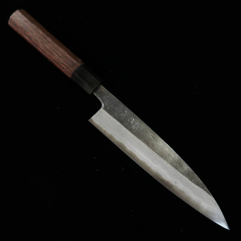 Petty HATSUKOKORO Kumokage Aogami No. 2 Steel Black Damascus Wenge Handle (150mm) 