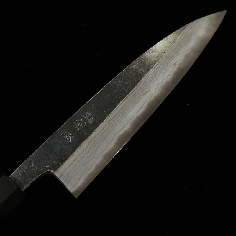 Petty HATSUKOKORO Kumokage Aogami No. 2 Steel Black Damascus Wenge Handle (150mm) 