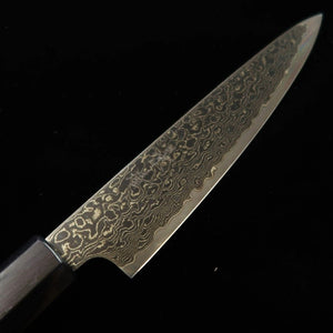 Petty KAGEKIYO ZA-18 Acabamento Damasco blackcabo Octogonal em Nogueira (150mm)