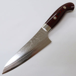 Yuta Katayama « Akatsuki », SG2 damas, couteau d’office, manche en micarta (130 mm).