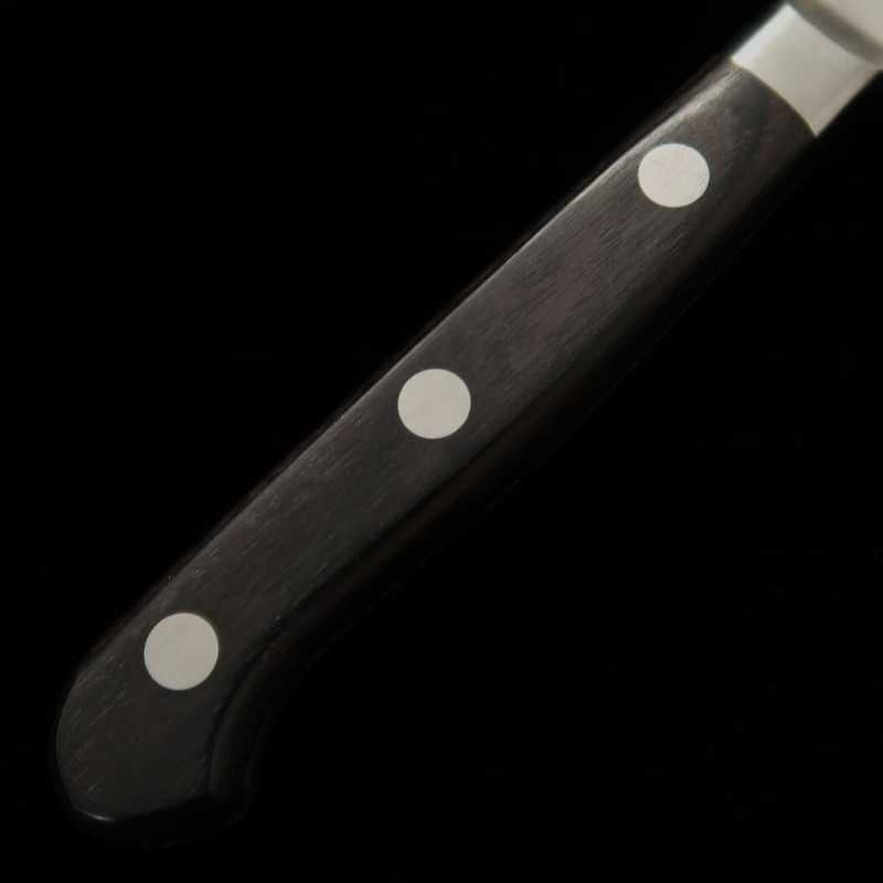 Misono MISONO Petty 440 Lâmina de madeira laminada preta (120-150mm)