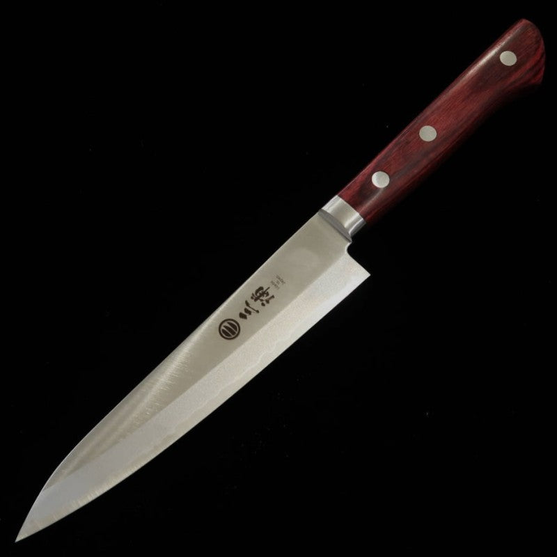 Miura MIURA Petty Acero Gingami nº2 Laminado Mango color vino (135 mm)