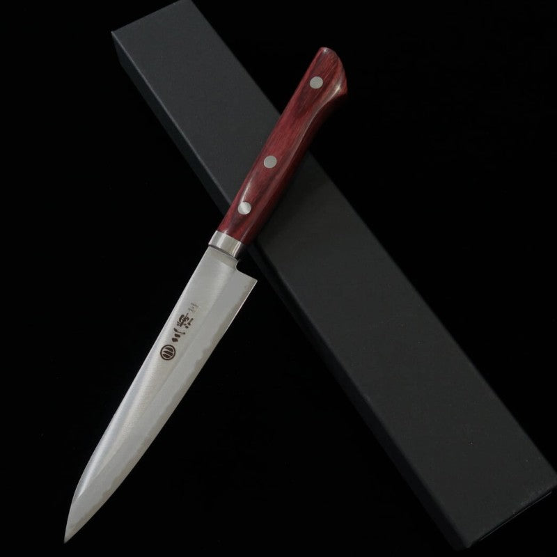 Miura MIURA Petty Acero Gingami nº2 Laminado Mango color vino (135 mm)