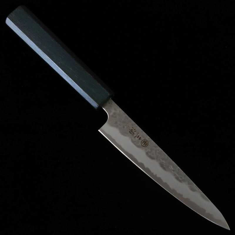Petty MIURA Shirogami No. 1 com cabo octogonal azul (135mm)