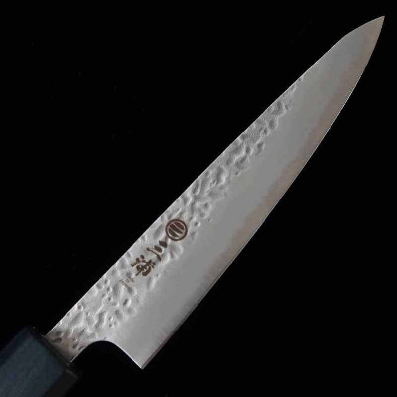 Petty MIURA Shirogami No. 1 com cabo octogonal azul (135mm)