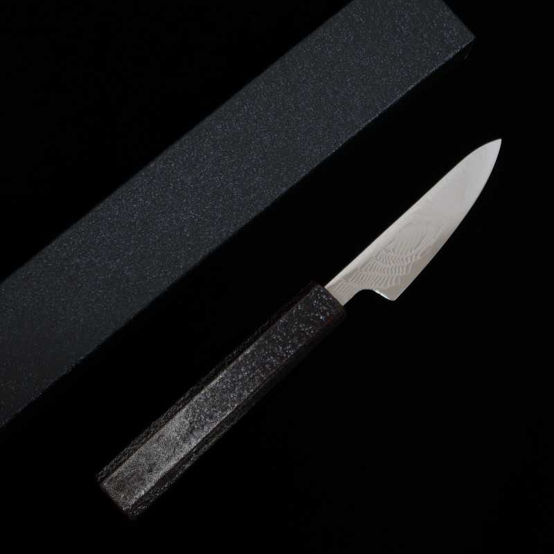 Miura MIURA Uzunami Petty SLD Inox Cabo octogonal de carvalho com laca (80 mm)