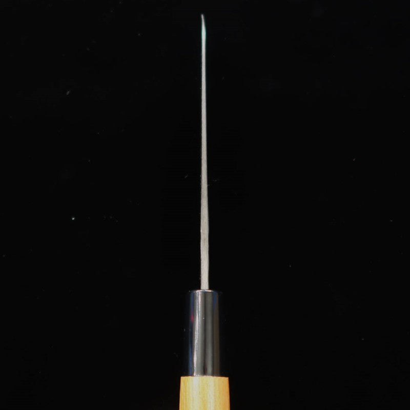 MIWA Petty acier bleu #1, finition kuro-uchi, manche en orme (140mm)