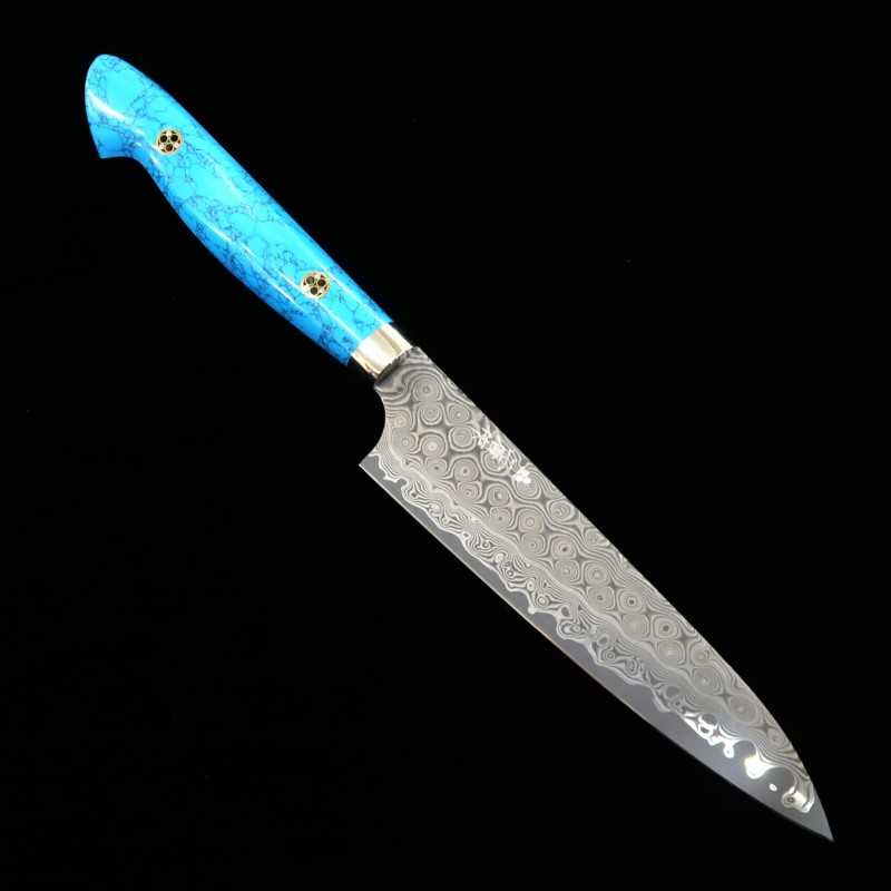 Petty NIGARA SG2 damasco padrão escuro Cabo personalizado (150mm)
