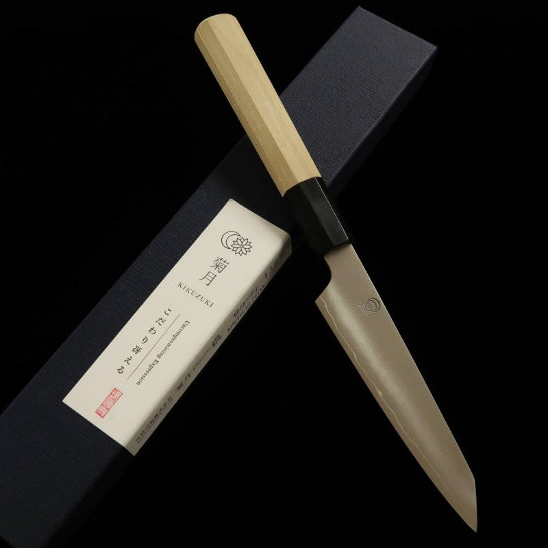 SAKAI KIKUMORI Sakai Kikumori Kizuki Gin Petty Gin-san cabo octogonal de magnólia (135 mm)