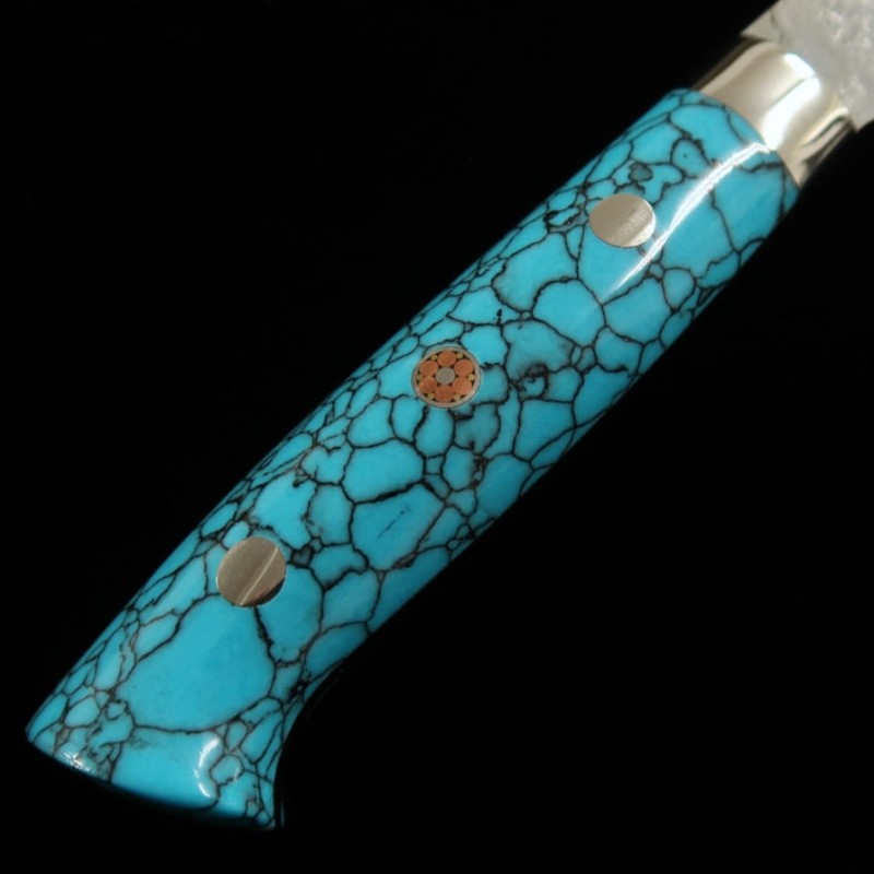 Petty SAJI TAKESHI R2 Diamond Finish Blue Turquoise (130cm/150mm)