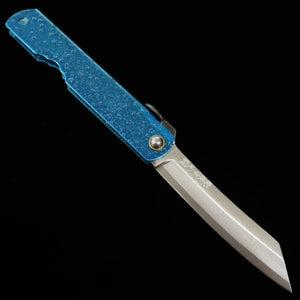 永尾かね駒製作所KANEKOMA 肥後守【水飛沫シリーズ】青紙割込  青  (72mm)