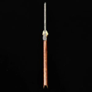 HIGONOKAMI par Nagao Kanekoma, acier Ao, finition noire, manche en bouleau travaillé (72 mm)