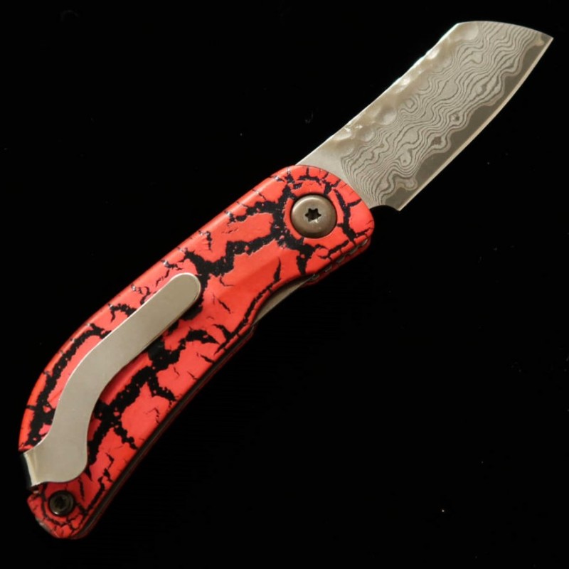 Mcusta Edición limitada Infinity 021 Spider Damasco con acabado martillado MC-021DHD1 (45 mm)