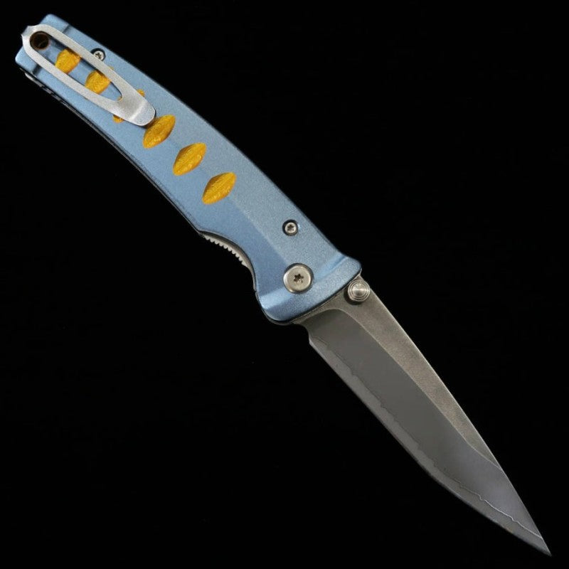 Canivete MCUSTA Katana Inox VG-10 Azul/Laranja (85mm)