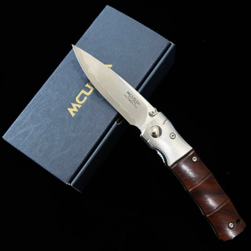 Canivete MCUSTA Shinra Mixture Bambu Inox SG2 Cabo em Iron wood (71mm)