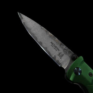 Navaja plegable MCUSTA VG-10 Fusion Series martillado MC-0163D verde (85mm)