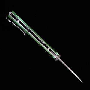 Navaja plegable MCUSTA VG-10 Fusion Series martillado MC-0163D verde (85mm)