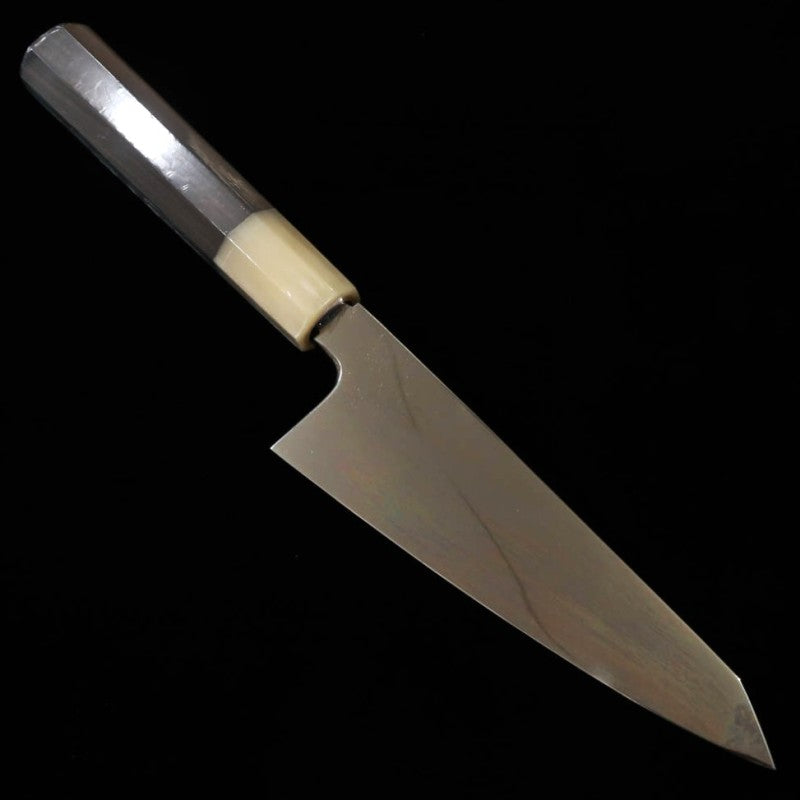 Sabaki doble filo SUISIN, obra de Kenji Togashi, Mizuhonyaki, Aogami nº2, mango de ébano (150 mm)