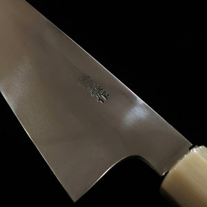 zzz 酔心 SUISIN 富樫憲治作 水本焼 サバキ東両刃包丁 青紙二号 黒檀柄 (150mm)