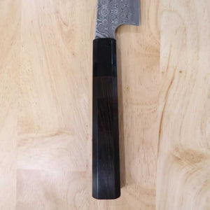二唐刃物鍛造所NIGARA 暗紋 先丸蛸引 SG2 黒檀八角柄 (270/300mm)