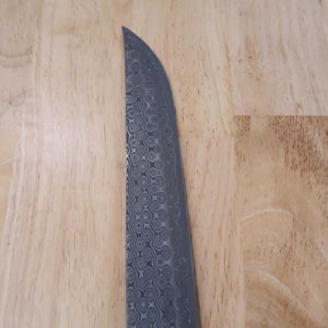 二唐刃物鍛造所NIGARA 暗紋 先丸蛸引 SG2 黒檀八角柄 (270/300mm)