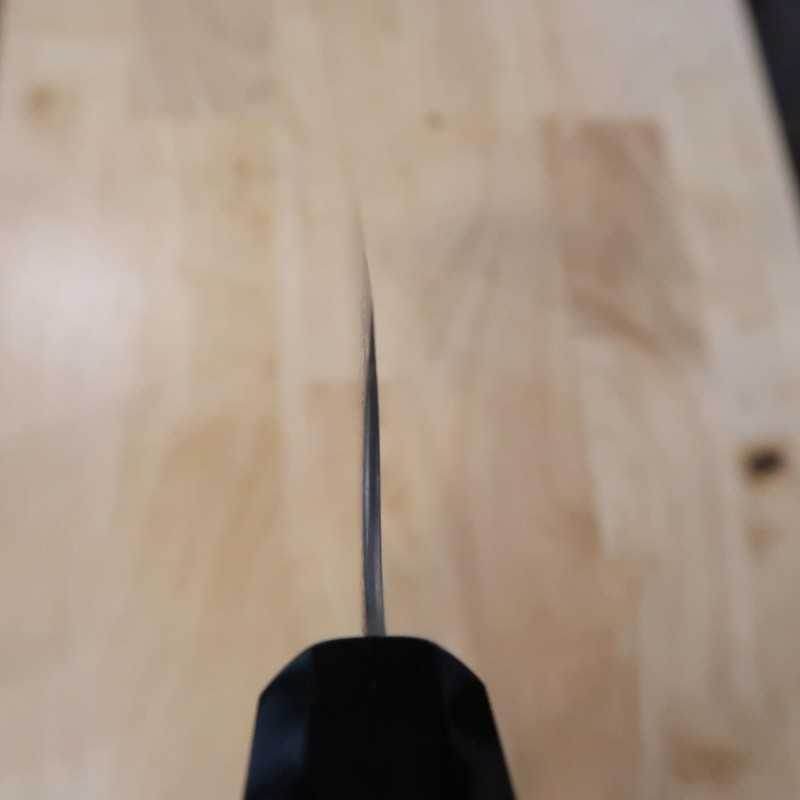 二唐刃物鍛造所NIGARA 暗紋 先丸蛸引 SG2 黒檀八角柄 (270/300mm)