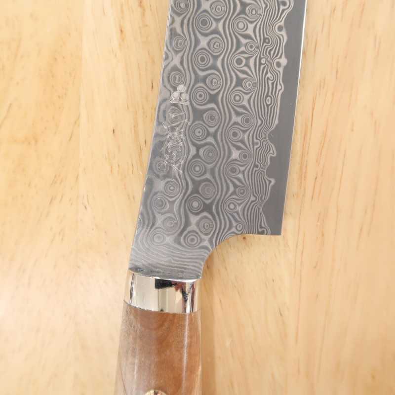 Sujihiki NIGARA SG2 damasco ponta redonda cabo personalizado (270mm)