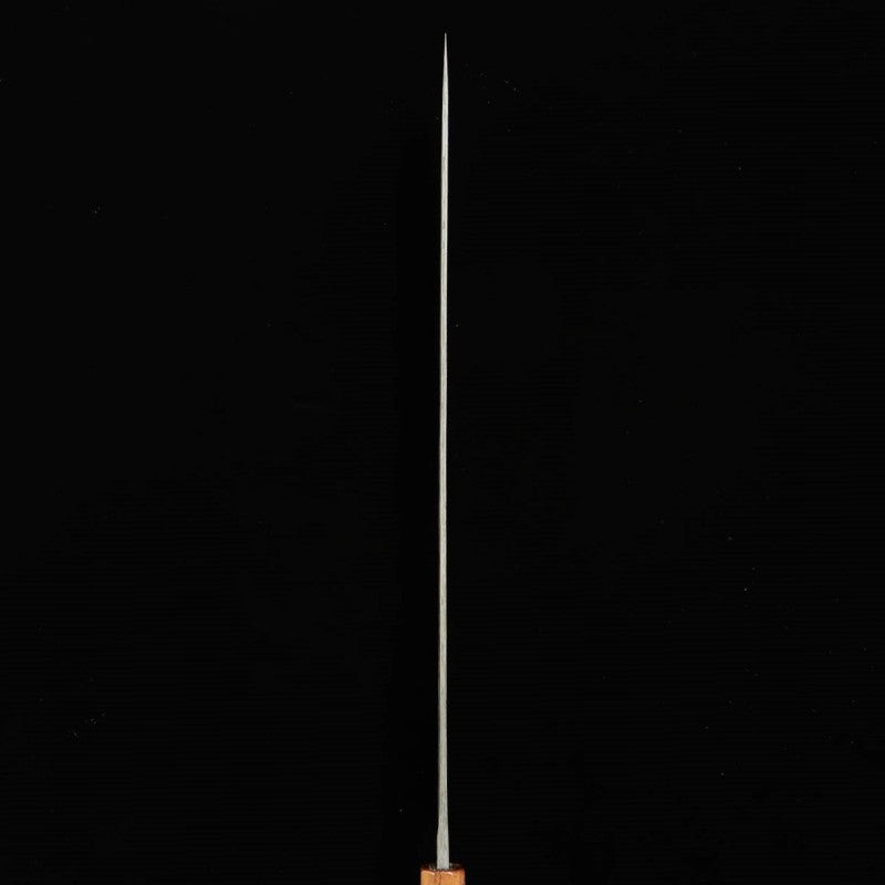 初心 HATSUKOKORO ヨロコビ 先丸筋引 SLD 黒打ちダマスカス スタビライズウッドハンドル (450mm)