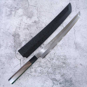 堺孝行 SAKAI TAKAYUKI 斬月 銀紙三号 先丸蛸引 ウェンジ八角柄 (300mm)