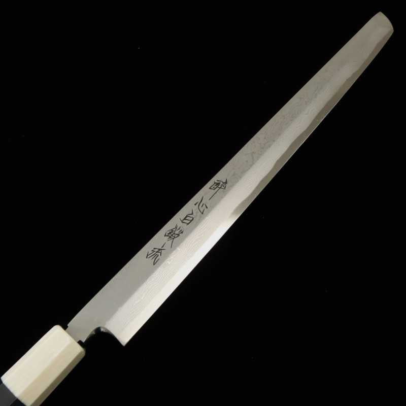 Sakimaru Takohiki SUISIN by Kenji Togashi Hakutan-ryu Shirogami No. 1 with lacquered sheath Ebony handle (300/330mm)