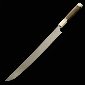 Tadokoro Hamono TADOKORO HAMONO Makoto-saku acabado espejo, Gingami nº3, tako-hiki punta redondeada, mango de verda (300 mm)