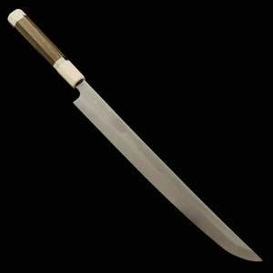 Sakimaru Takohiki TADOKORO HAMONO Makoto Mirror Finish Ginsan Steel Green Sandalwood Handle (300mm)